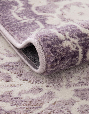 Purple 8' x 11' 4 New Classical Rectangle Area Rug 70% Polypropylene & 30% Polyester Traditional Vintage Distressed Carpet for Interior Design Home Decor for Sale at Rug Engine