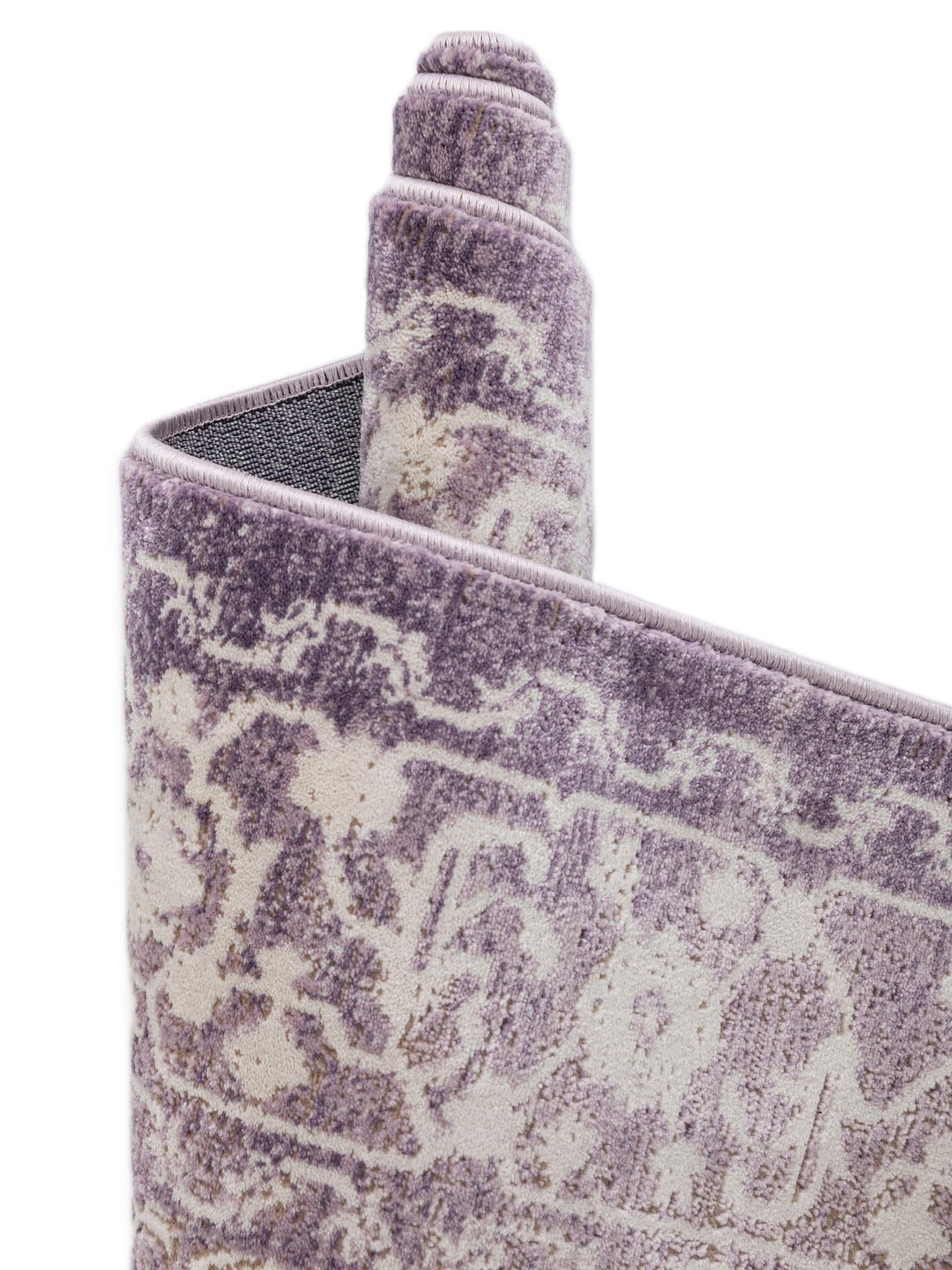 Purple 8' x 11' 4 New Classical Rectangle Area Rug 70% Polypropylene & 30% Polyester Traditional Vintage Distressed Carpet for Interior Design Home Decor for Sale at Rug Engine
