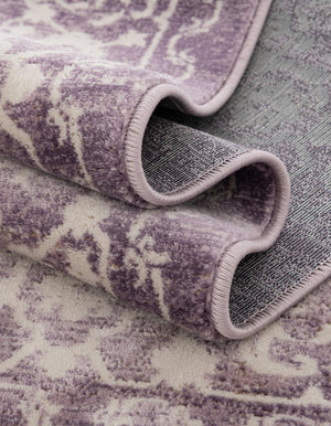 Purple 5' x 8' New Classical Rectangle Area Rug 70% Polypropylene & 30% Polyester Traditional Vintage Distressed Carpet for Interior Design Home Decor for Sale at Rug Engine