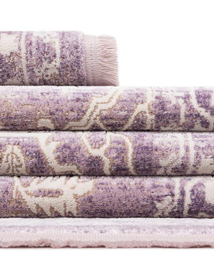 Purple 5' x 8' New Classical Rectangle Area Rug 70% Polypropylene & 30% Polyester Traditional Vintage Distressed Carpet for Interior Design Home Decor for Sale at Rug Engine