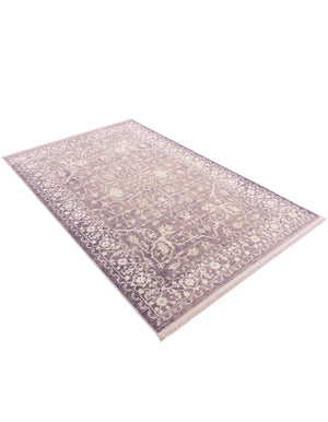 Purple 5' x 8' New Classical Rectangle Area Rug 70% Polypropylene & 30% Polyester Traditional Vintage Distressed Carpet for Interior Design Home Decor for Sale at Rug Engine