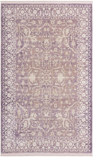 Purple 5' x 8' New Classical Rectangle Area Rug 70% Polypropylene & 30% Polyester Traditional Vintage Distressed Carpet for Interior Design Home Decor for Sale at Rug Engine