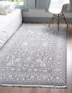 Light Gray 1' 4 x 1' 4 New Classical Sample Area Rug 70% Polypropylene & 30% Polyester Traditional Vintage Distressed Carpet for Interior Design Home Decor for Sale at Rug Engine