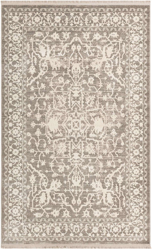 Light Gray 5' 1 x 8' New Classical Rectangle Area Rug 70% Polypropylene & 30% Polyester Traditional Vintage Distressed Carpet for Interior Design Home Decor for Sale at Rug Engine