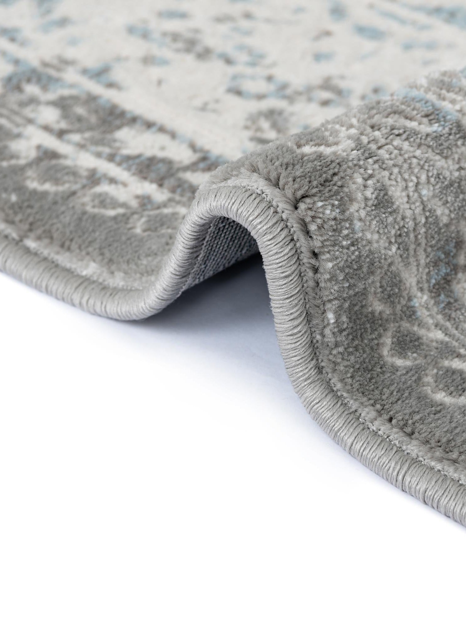 Light Blue 6' 1 x 9' New Classical Rectangle Area Rug 70% Polypropylene & 30% Polyester Traditional Vintage Distressed Carpet for Interior Design Home Decor for Sale at Rug Engine