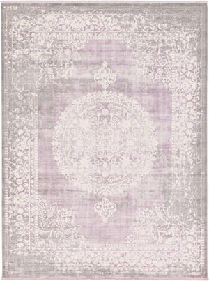 Purple 10' x 13' New Classical Rectangle Area Rug 70% Polypropylene & 30% Polyester Traditional Vintage Distressed Carpet for Interior Design Home Decor for Sale at Rug Engine