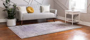 Purple 3' 3 x 5' 3 New Classical Rectangle Area Rug 70% Polypropylene & 30% Polyester Traditional Vintage Distressed Carpet for Interior Design Home Decor for Sale at Rug Engine