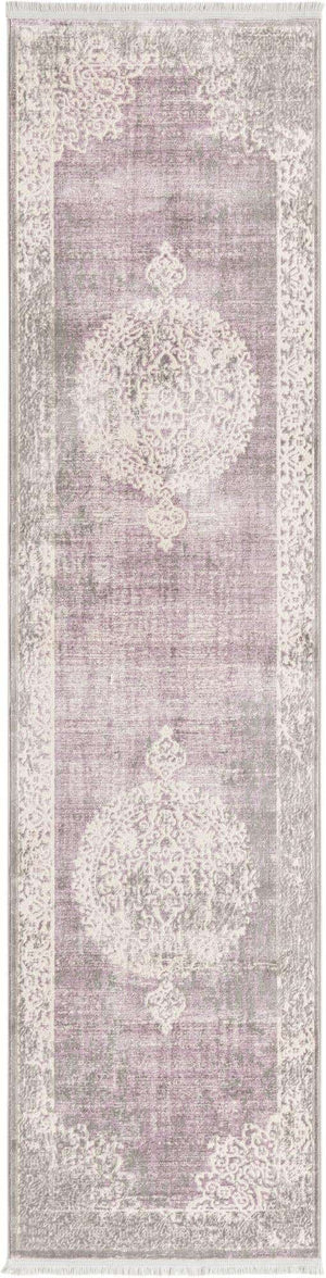 Purple 2' 7 x 10' New Classical Runner Area Rug 70% Polypropylene & 30% Polyester Traditional Vintage Distressed Carpet for Interior Design Home Decor for Sale at Rug Engine