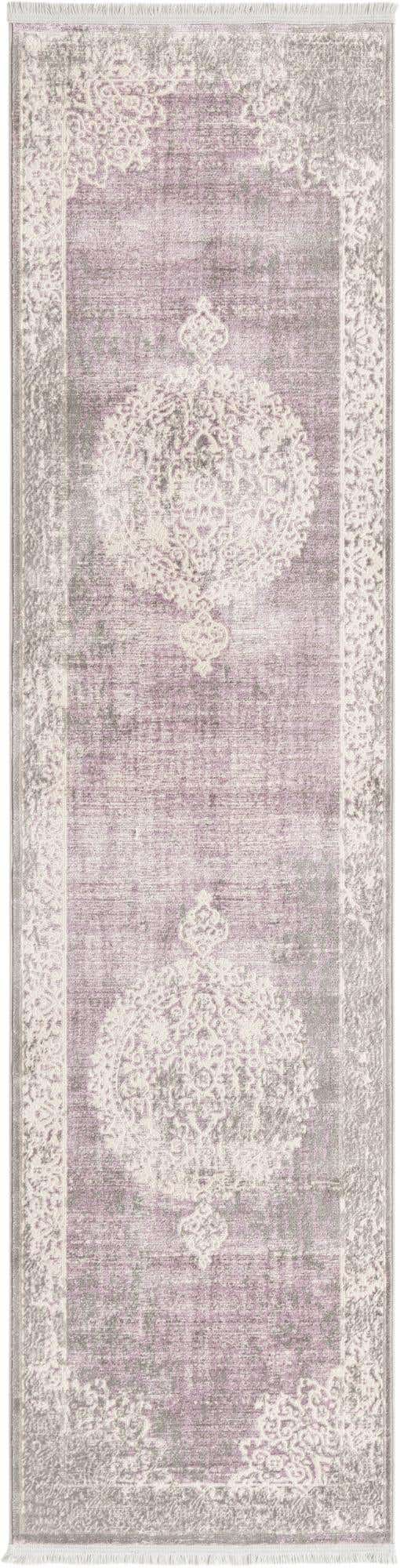 Purple 2' 7 x 10' New Classical Runner Area Rug 70% Polypropylene & 30% Polyester Traditional Vintage Distressed Carpet for Interior Design Home Decor for Sale at Rug Engine