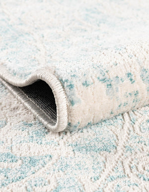 Light Blue 4' x 6' New Classical Rectangle Area Rug 70% Polypropylene & 30% Polyester Traditional Vintage Distressed Carpet for Interior Design Home Decor for Sale at Rug Engine