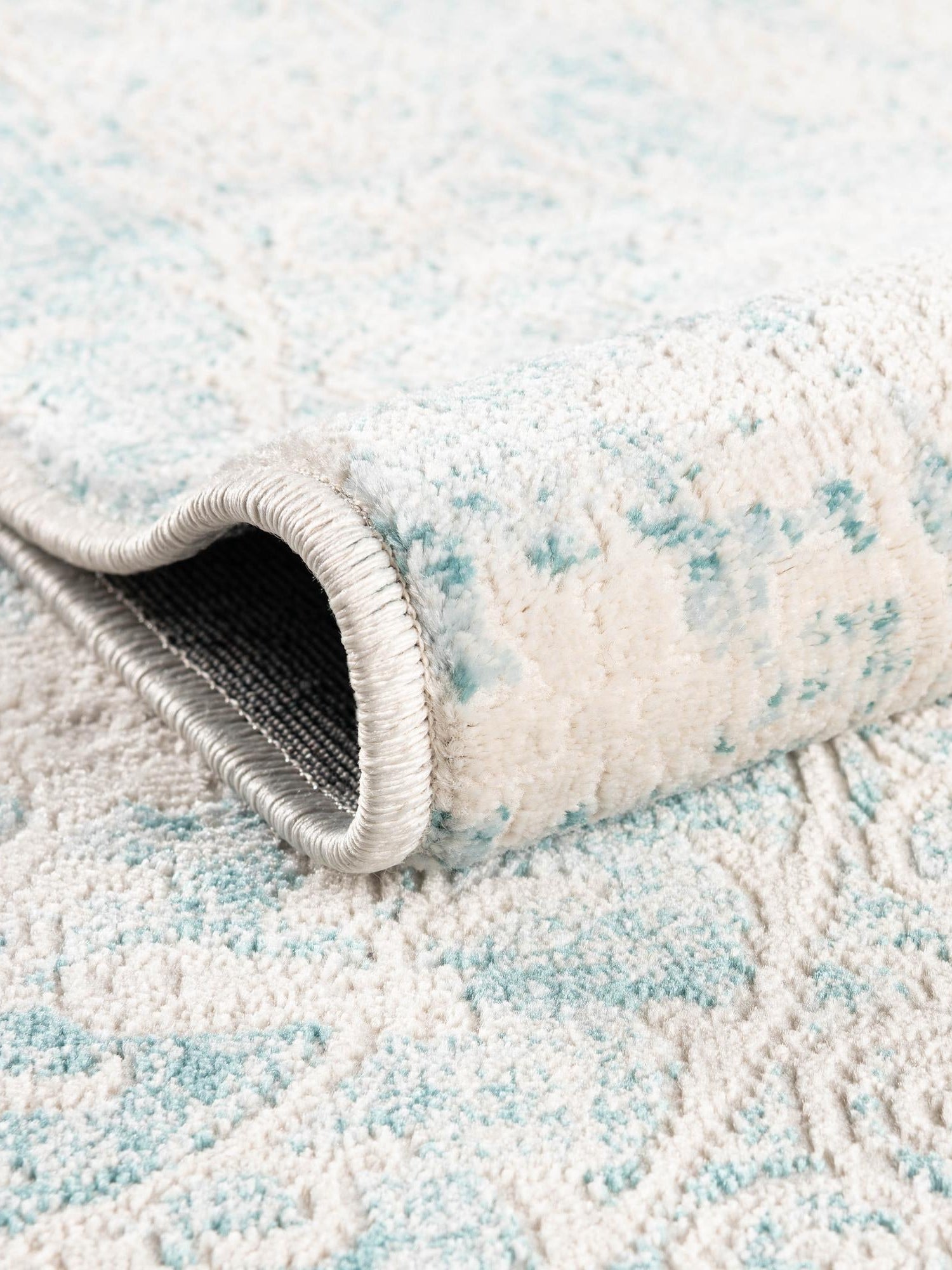 Light Blue 7' x 10' New Classical Rectangle Area Rug 70% Polypropylene & 30% Polyester Traditional Vintage Distressed Carpet for Interior Design Home Decor for Sale at Rug Engine
