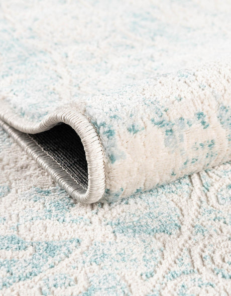 Light Blue 7' x 10' New Classical Rectangle Area Rug 70% Polypropylene & 30% Polyester Traditional Vintage Distressed Carpet for Interior Design Home Decor for Sale at Rug Engine