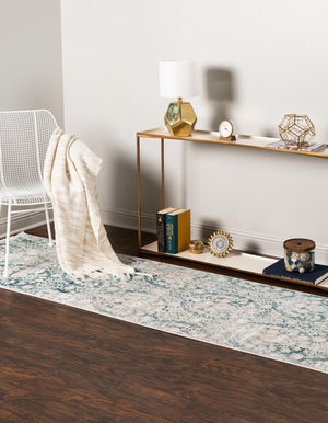 Light Blue 3' x 10' New Classical Runner Rug