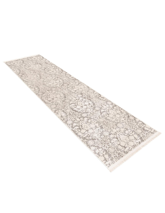 Light Gray 3' x 10' New Classical Runner Area Rug 70% Polypropylene & 30% Polyester Traditional Vintage Distressed Carpet for Interior Design Home Decor for Sale at Rug Engine
