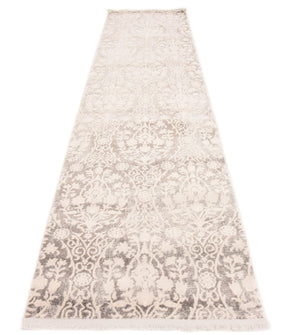 Light Gray 3' x 10' New Classical Runner Area Rug 70% Polypropylene & 30% Polyester Traditional Vintage Distressed Carpet for Interior Design Home Decor for Sale at Rug Engine