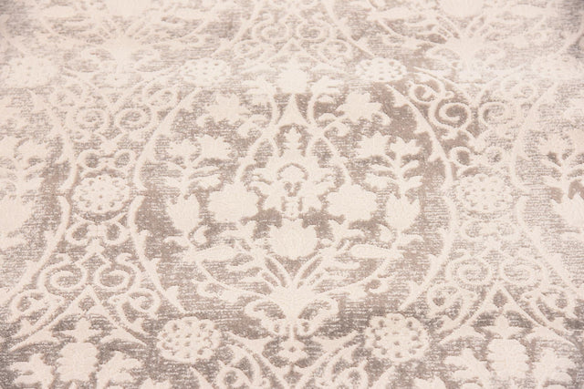 Light Gray 3' x 10' New Classical Runner Area Rug 70% Polypropylene & 30% Polyester Traditional Vintage Distressed Carpet for Interior Design Home Decor for Sale at Rug Engine