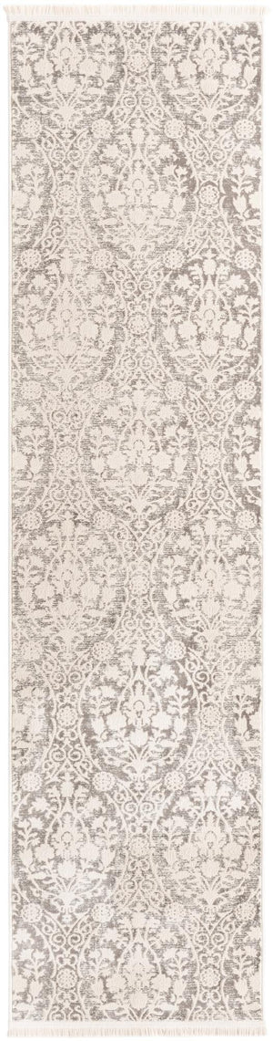 Light Gray 3' x 10' New Classical Runner Area Rug 70% Polypropylene & 30% Polyester Traditional Vintage Distressed Carpet for Interior Design Home Decor for Sale at Rug Engine