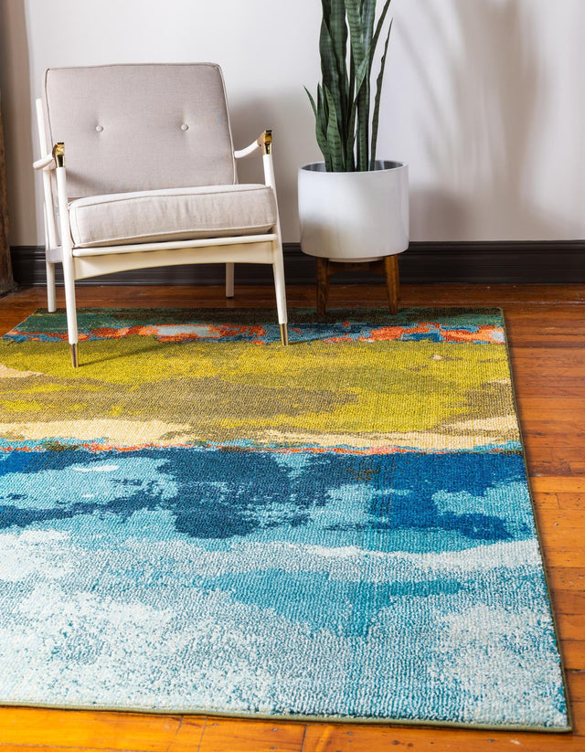 Blue 3' 3 x 5' 3 Estrella Rectangle Rug