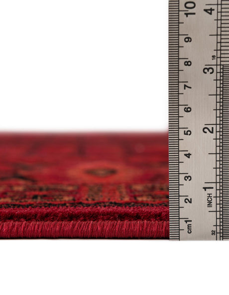Red 2' 7 x 10' Tekke Runner Area Rug Classic Traditional Vintage Design Carpet for Living Rooms, Dining, Bedrooms, Office Space for Sale at Rug Engine