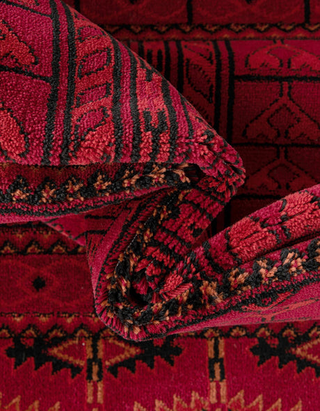 Red 2' 7 x 10' Tekke Runner Area Rug Classic Traditional Vintage Design Carpet for Living Rooms, Dining, Bedrooms, Office Space for Sale at Rug Engine
