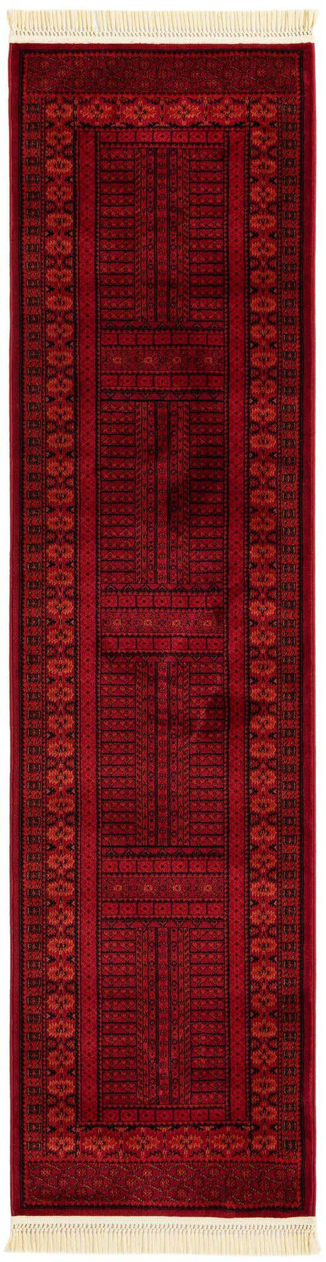 Red 2' 7 x 10' Tekke Runner Area Rug Classic Traditional Vintage Design Carpet for Living Rooms, Dining, Bedrooms, Office Space for Sale at Rug Engine