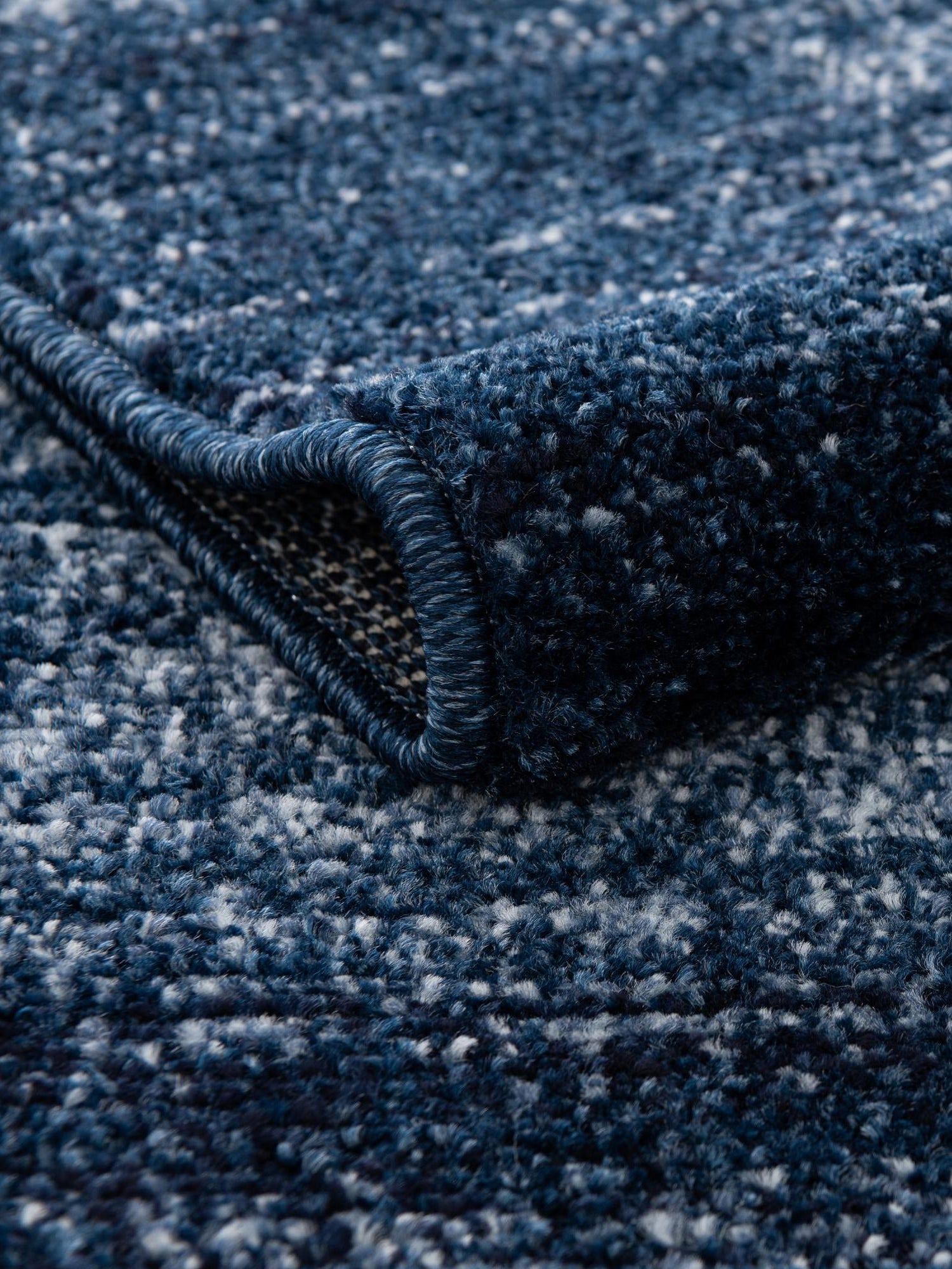 Navy Blue 6' 1 x 6' 1 Del Mar Round Area Rug 100% Polypropylene Easy Clean Stain Resistant Vivid Modern Carpet Mat for Home Decor Interior Designing for Sale at Rug Engine