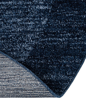 Navy Blue 4' 1 x 4' 1 Del Mar Round Area Rug 100% Polypropylene Easy Clean Stain Resistant Vivid Modern Carpet Mat for Home Decor Interior Designing for Sale at Rug Engine