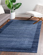 Navy Blue 5' 3 x 8' Del Mar Rectangle Area Rug 100% Polypropylene Easy Clean Stain Resistant Vivid Modern Carpet Mat for Home Decor Interior Designing for Sale at Rug Engine