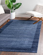 Navy Blue 7' 10 x 11' Del Mar Rectangle Area Rug 100% Polypropylene Easy Clean Stain Resistant Vivid Modern Carpet Mat for Home Decor Interior Designing for Sale at Rug Engine