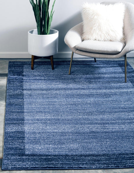 Navy Blue 7' 10 x 11' Del Mar Rectangle Area Rug 100% Polypropylene Easy Clean Stain Resistant Vivid Modern Carpet Mat for Home Decor Interior Designing for Sale at Rug Engine
