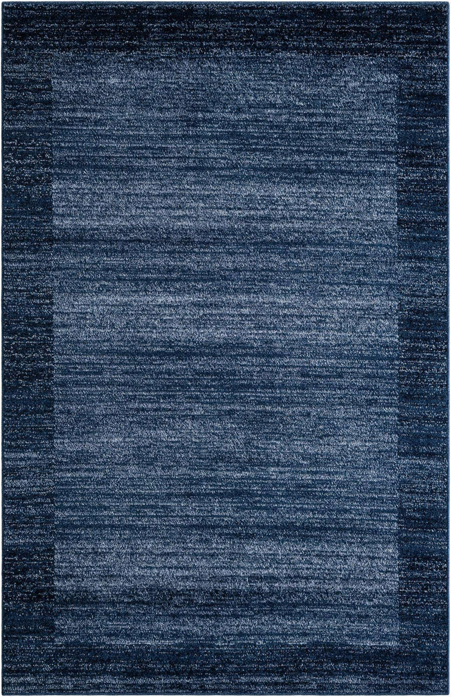 Navy Blue 5' 3 x 8' Del Mar Rectangle Area Rug 100% Polypropylene Easy Clean Stain Resistant Vivid Modern Carpet Mat for Home Decor Interior Designing for Sale at Rug Engine