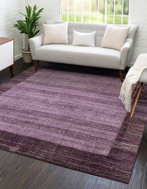 Violet 7' 10 x 7' 10 Del Mar Square Area Rug 100% Polypropylene Easy Clean Stain Resistant Vivid Modern Carpet Mat for Home Decor Interior Designing for Sale at Rug Engine