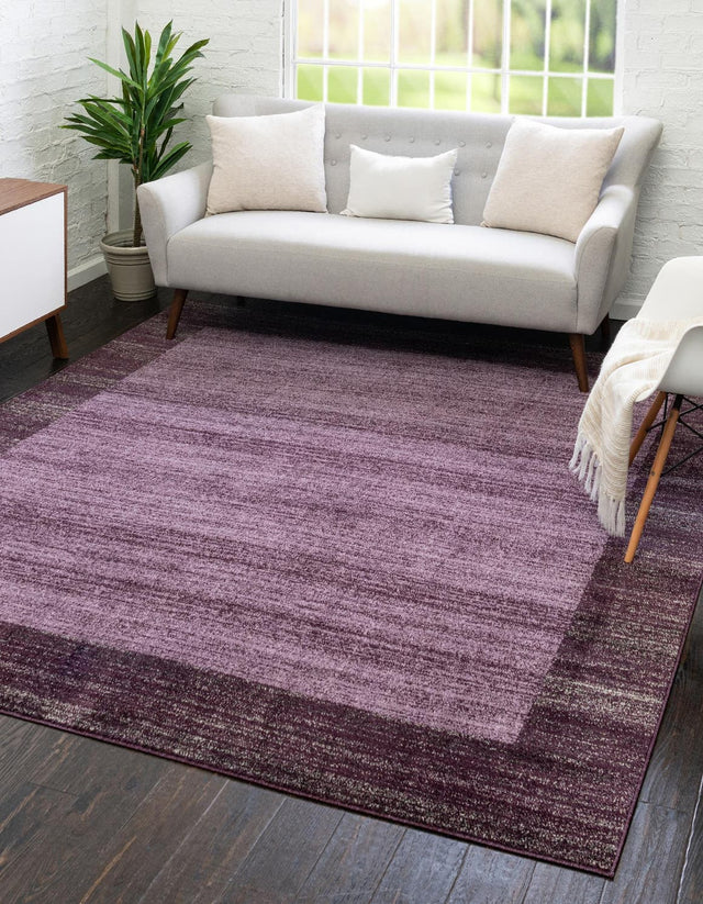 Violet 7' 10 x 7' 10 Del Mar Square Area Rug 100% Polypropylene Easy Clean Stain Resistant Vivid Modern Carpet Mat for Home Decor Interior Designing for Sale at Rug Engine