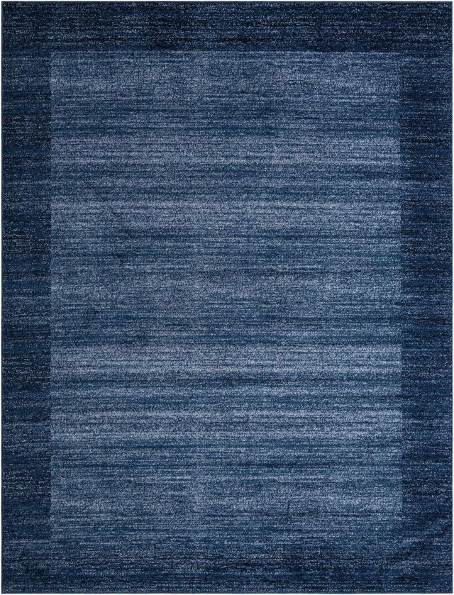 Navy Blue 9' x 12' Del Mar Rectangle Area Rug 100% Polypropylene Easy Clean Stain Resistant Vivid Modern Carpet Mat for Home Decor Interior Designing for Sale at Rug Engine
