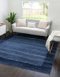 Navy Blue 7' 10 x 7' 10 Del Mar Square Area Rug 100% Polypropylene Easy Clean Stain Resistant Vivid Modern Carpet Mat for Home Decor Interior Designing for Sale at Rug Engine