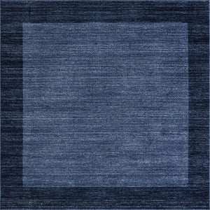 Navy Blue 7' 10 x 7' 10 Del Mar Square Area Rug 100% Polypropylene Easy Clean Stain Resistant Vivid Modern Carpet Mat for Home Decor Interior Designing for Sale at Rug Engine
