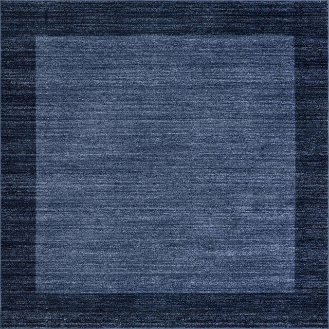 Navy Blue 7' 10 x 7' 10 Del Mar Square Area Rug 100% Polypropylene Easy Clean Stain Resistant Vivid Modern Carpet Mat for Home Decor Interior Designing for Sale at Rug Engine