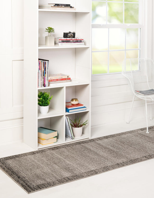 Light Gray 2' x 8' Del Mar Runner Area Rug 100% Polypropylene Easy Clean Stain Resistant Vivid Modern Carpet Mat for Home Decor Interior Designing for Sale at Rug Engine