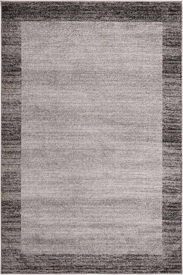 Light Gray 6' 1 x 9' Del Mar Rectangle Area Rug 100% Polypropylene Easy Clean Stain Resistant Vivid Modern Carpet Mat for Home Decor Interior Designing for Sale at Rug Engine
