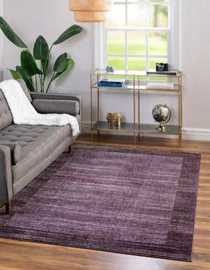 Violet 5' 3 x 8' Del Mar Rectangle Area Rug 100% Polypropylene Easy Clean Stain Resistant Vivid Modern Carpet Mat for Home Decor Interior Designing for Sale at Rug Engine