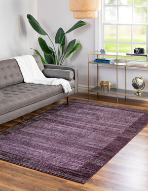 Violet 9' x 12' Del Mar Rectangle Area Rug 100% Polypropylene Easy Clean Stain Resistant Vivid Modern Carpet Mat for Home Decor Interior Designing for Sale at Rug Engine