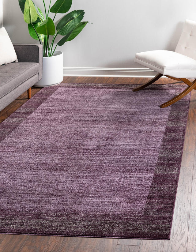 Violet 6' 1 x 9' Del Mar Rectangle Area Rug 100% Polypropylene Easy Clean Stain Resistant Vivid Modern Carpet Mat for Home Decor Interior Designing for Sale at Rug Engine