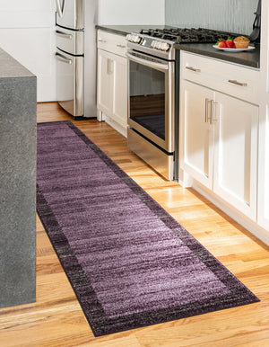 Violet 2' 7 x 10' Del Mar Runner Area Rug 100% Polypropylene Easy Clean Stain Resistant Vivid Modern Carpet Mat for Home Decor Interior Designing for Sale at Rug Engine