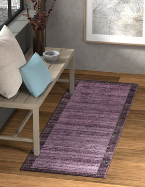 Violet 2' 7 x 10' Del Mar Runner Area Rug 100% Polypropylene Easy Clean Stain Resistant Vivid Modern Carpet Mat for Home Decor Interior Designing for Sale at Rug Engine