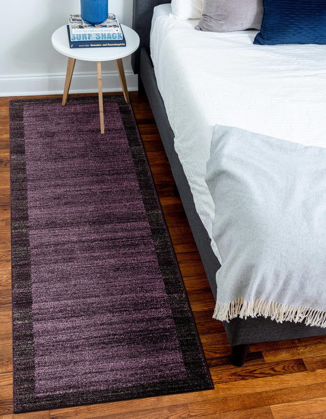 Violet 2' 7 x 10' Del Mar Runner Area Rug 100% Polypropylene Easy Clean Stain Resistant Vivid Modern Carpet Mat for Home Decor Interior Designing for Sale at Rug Engine