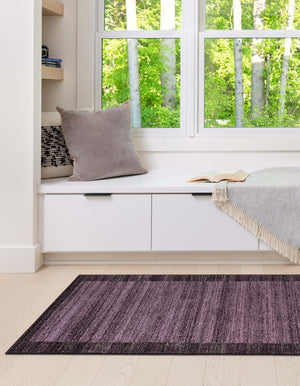 Violet 2' 7 x 10' Del Mar Runner Area Rug 100% Polypropylene Easy Clean Stain Resistant Vivid Modern Carpet Mat for Home Decor Interior Designing for Sale at Rug Engine