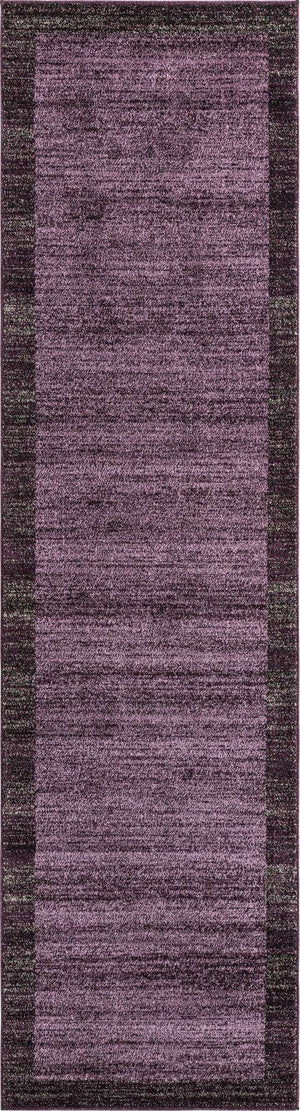 Violet 2' 7 x 10' Del Mar Runner Area Rug 100% Polypropylene Easy Clean Stain Resistant Vivid Modern Carpet Mat for Home Decor Interior Designing for Sale at Rug Engine
