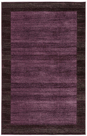 Violet 6' 1 x 9' Del Mar Rectangle Area Rug 100% Polypropylene Easy Clean Stain Resistant Vivid Modern Carpet Mat for Home Decor Interior Designing for Sale at Rug Engine