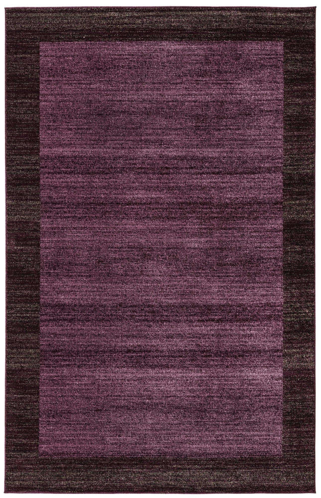 Violet 6' 1 x 9' Del Mar Rectangle Area Rug 100% Polypropylene Easy Clean Stain Resistant Vivid Modern Carpet Mat for Home Decor Interior Designing for Sale at Rug Engine