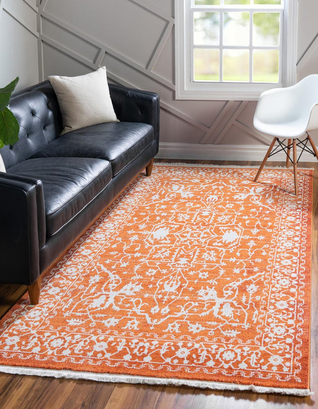 Terracotta 9' x 12' 2 New Classical Rectangle Area Rug 70% Polypropylene & 30% Polyester Traditional Vintage Distressed Carpet for Interior Design Home Decor for Sale at Rug Engine